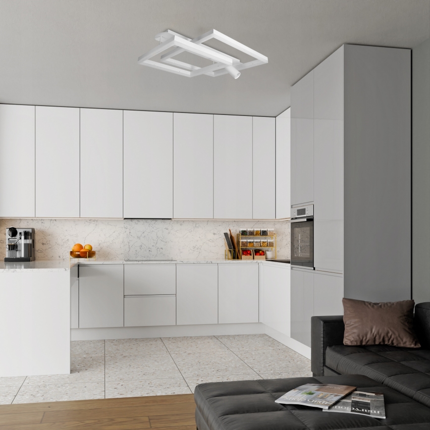 LED stropna svetilka LED/38W/230V + 1xGU10/30W bela