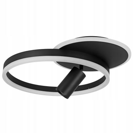 LED stropna svetilka LED/38W/230V + 1xGU10/30W črna