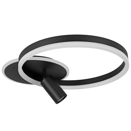 LED stropna svetilka LED/38W/230V + 1xGU10/30W črna