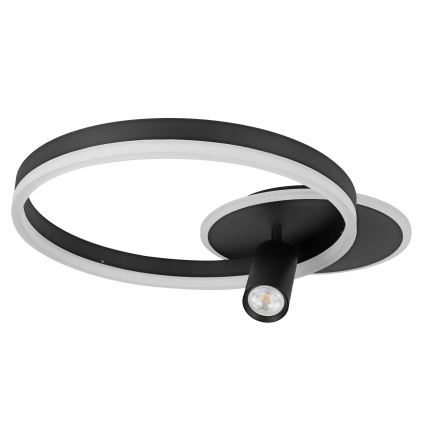 LED stropna svetilka LED/38W/230V + 1xGU10/30W črna