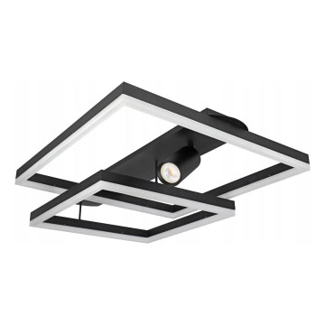 LED stropna svetilka LED/38W/230V + 1xGU10/30W črna