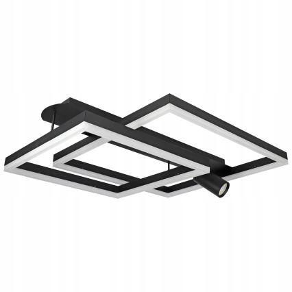 LED stropna svetilka LED/38W/230V + 1xGU10/30W črna