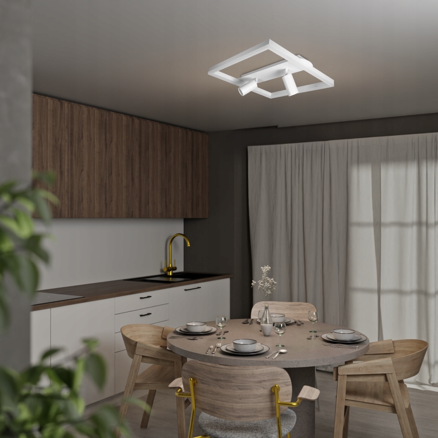 LED stropna svetilka LED/38W/230V + 2xGU10/30W bela