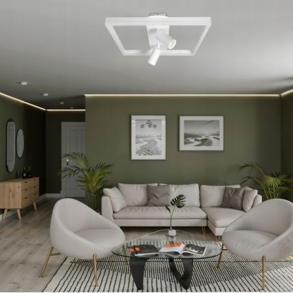 LED stropna svetilka LED/38W/230V + 2xGU10/30W bela