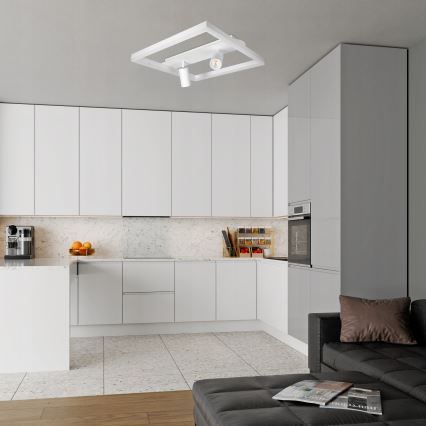 LED stropna svetilka LED/38W/230V + 2xGU10/30W bela