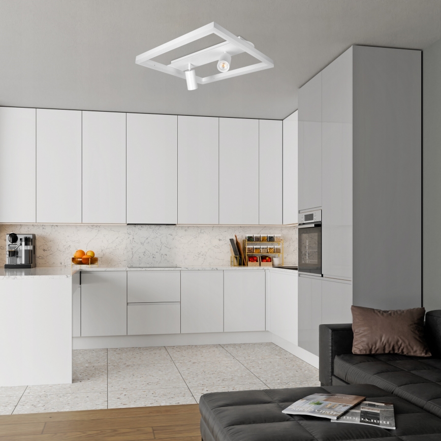 LED stropna svetilka LED/38W/230V + 2xGU10/30W bela