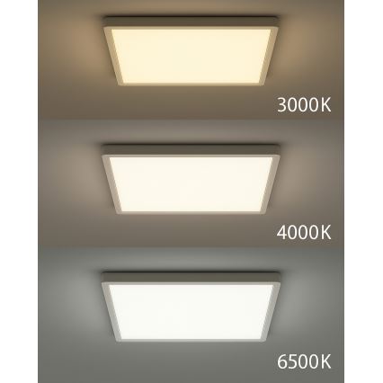 LED stropna svetilka LED/40W/230V 3000/4000/6500K 50x50 cm bela