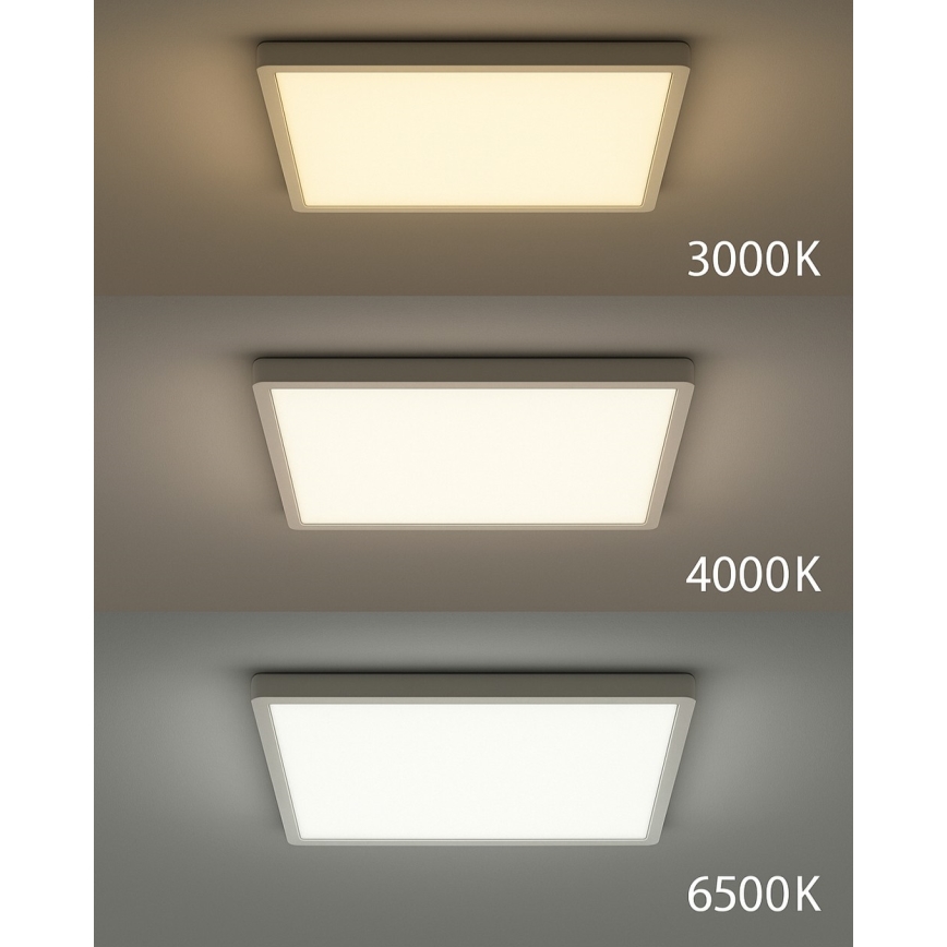 LED stropna svetilka LED/40W/230V 3000/4000/6500K 50x50 cm bela