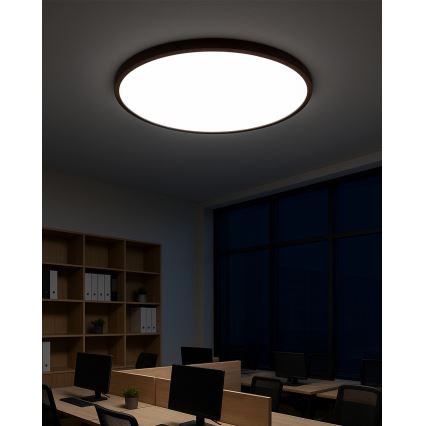 LED stropna svetilka LED/40W/230V 3000/4000/6500K premer 50 cm rjava