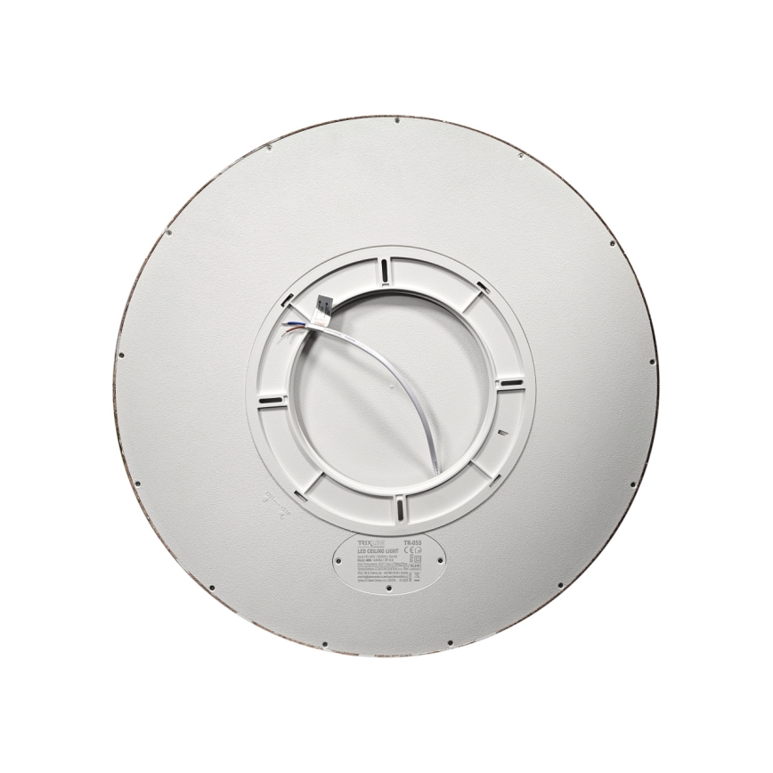 LED stropna svetilka LED/40W/230V 3000/4000/6500K premer 50 cm rjava