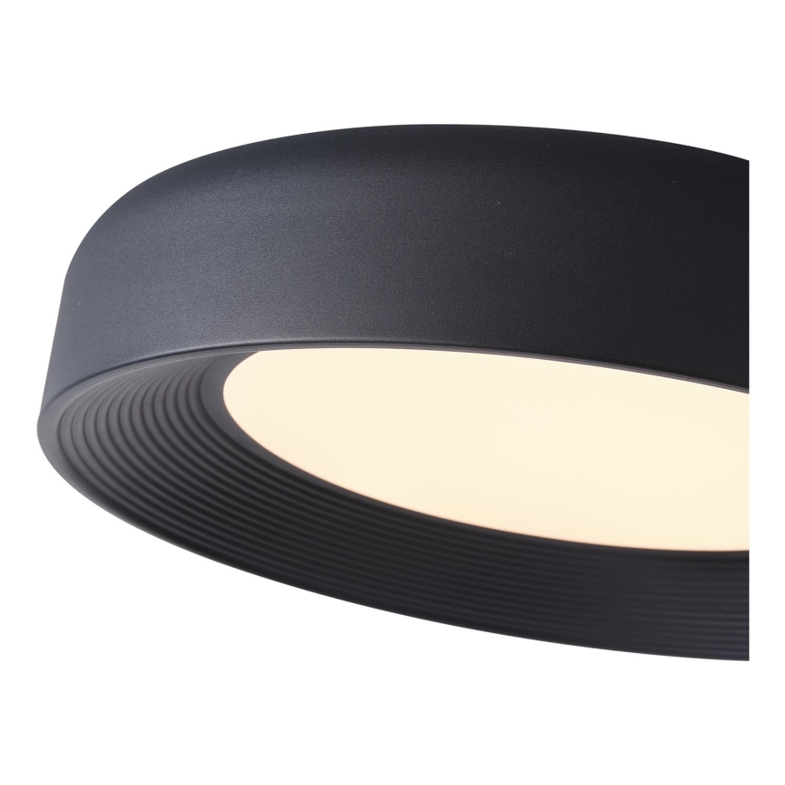 LED Stropna svetilka LED/40W/230V 3000K črna pr. 50 cm