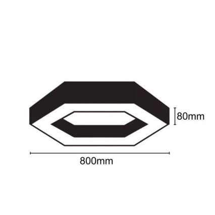 LED Stropna svetilka LED/40W/230V 4000K pr. 80 cm
