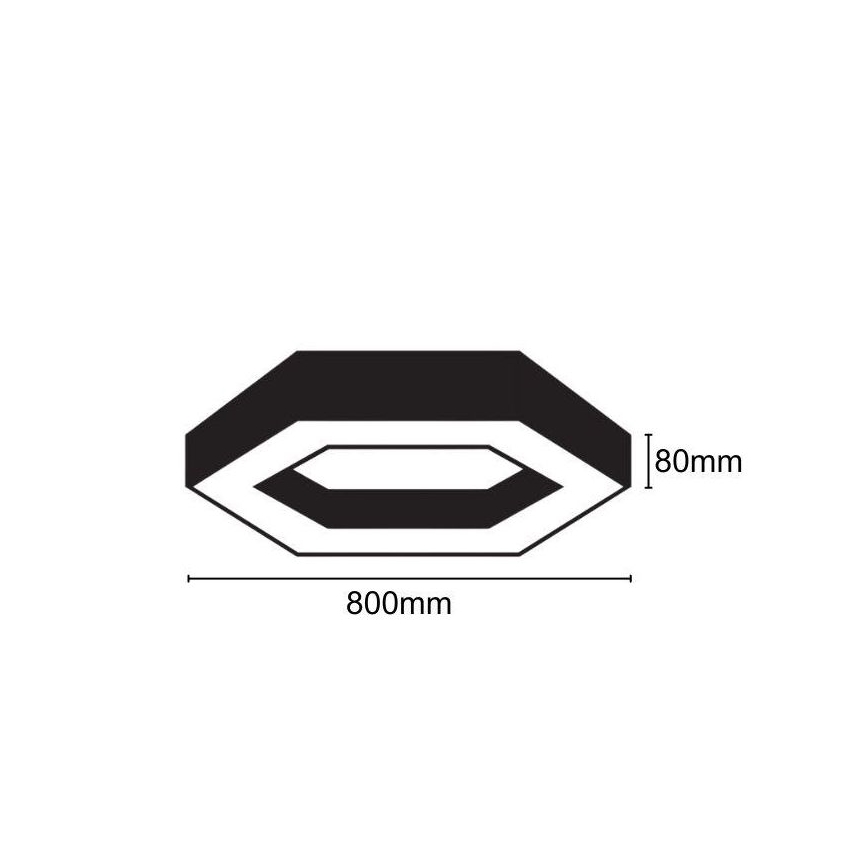LED Stropna svetilka LED/40W/230V 4000K pr. 80 cm