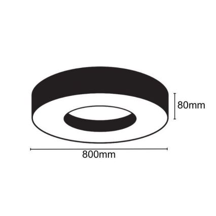 LED Stropna svetilka LED/40W/230V 4000K pr. 80 cm