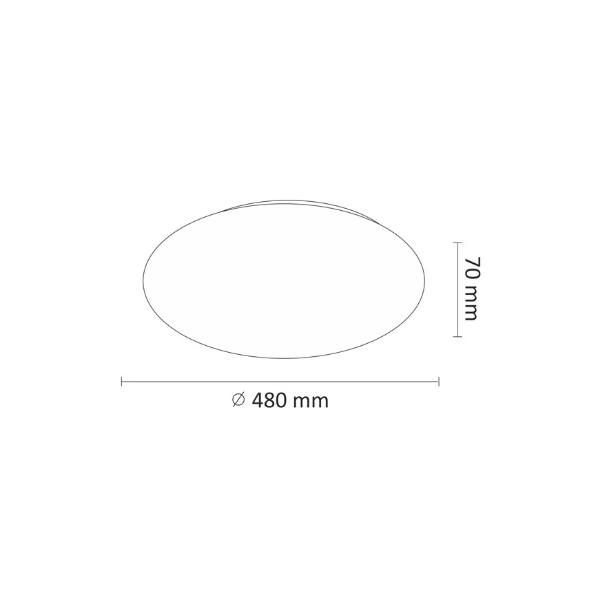 LED Stropna svetilka LED/45W/230V 3000K/4000K/6400K pr. 48 cm bela