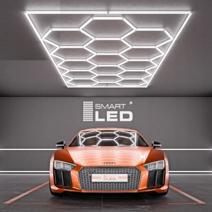 LED stropno svetilo HEXAGON LED/696W/85-265V 6500K 484x243 cm CRI 90 IP54 belo