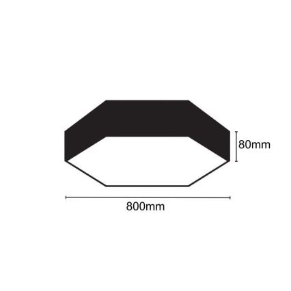 LED Stropna svetilka LED/70W/230V 4000K pr. 80 cm