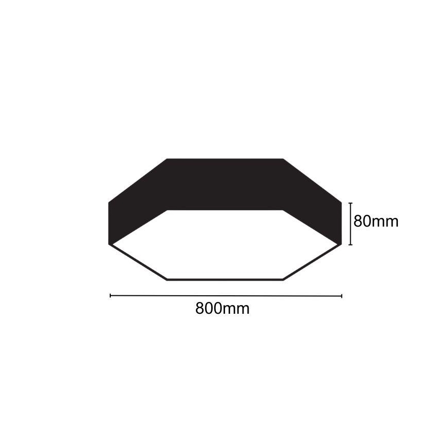 LED Stropna svetilka LED/70W/230V 4000K pr. 80 cm