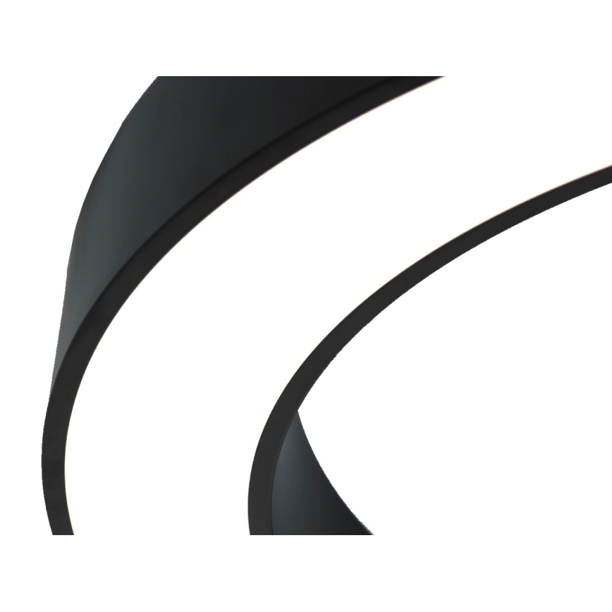 LED stropna svetilka LED/80W/230V 3000/4000/6500K Ø 80 cm črna