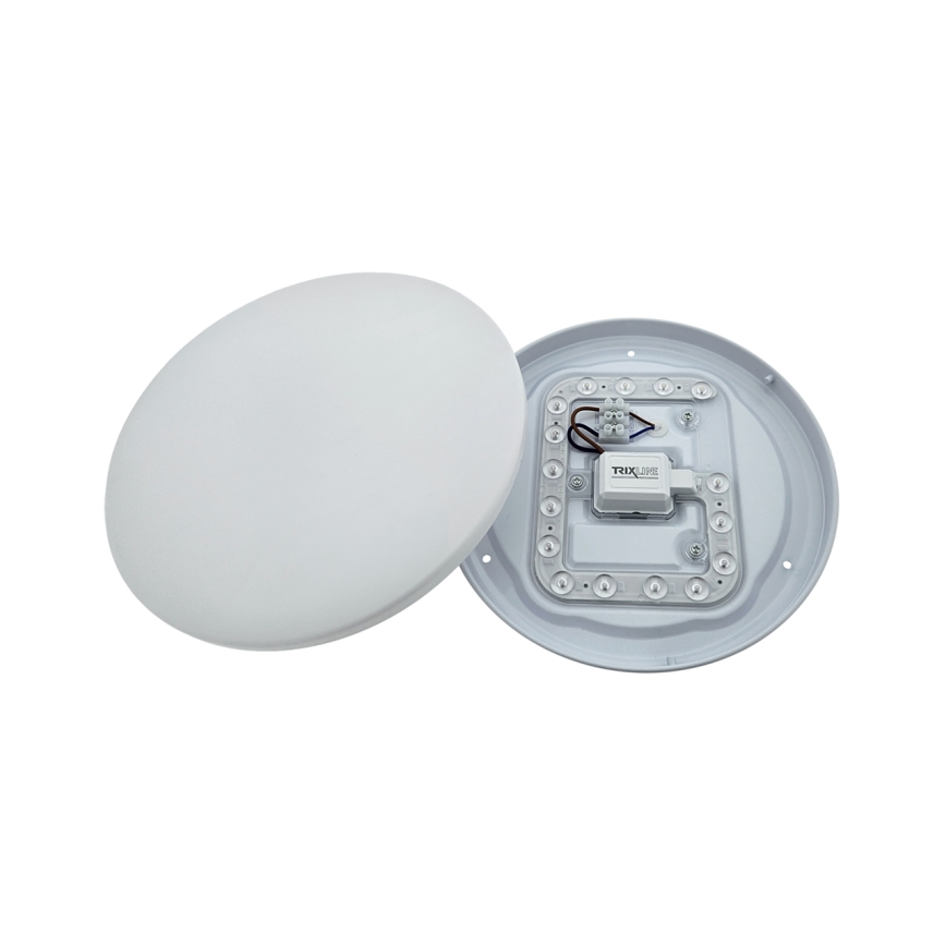 LED stropna svetilka LENA z vgrajenim senzorjem gibanja LED/12W/230V, premer 25,7 cm, bela