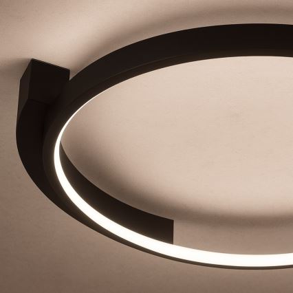 LED stropna svetilka LUNA LED/18W/230V premer 42,5 cm črna