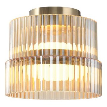 LED stropna svetilka LUXE LED/12W/230V, premer 14,8 cm, iz medenine