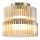 LED stropna svetilka LUXE LED/12W/230V, premer 14,8 cm, iz medenine
