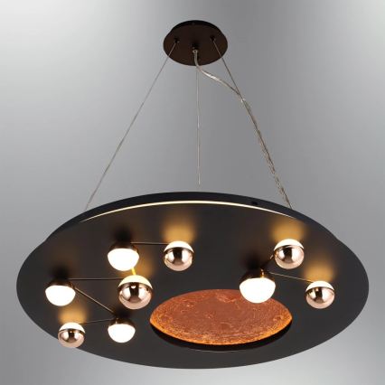 LED stropna svetilka MARS, 58 W, 230 V, 3000 K, črna