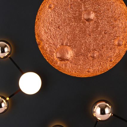 LED stropna svetilka MARS, 58 W, 230 V, 3000 K, črna