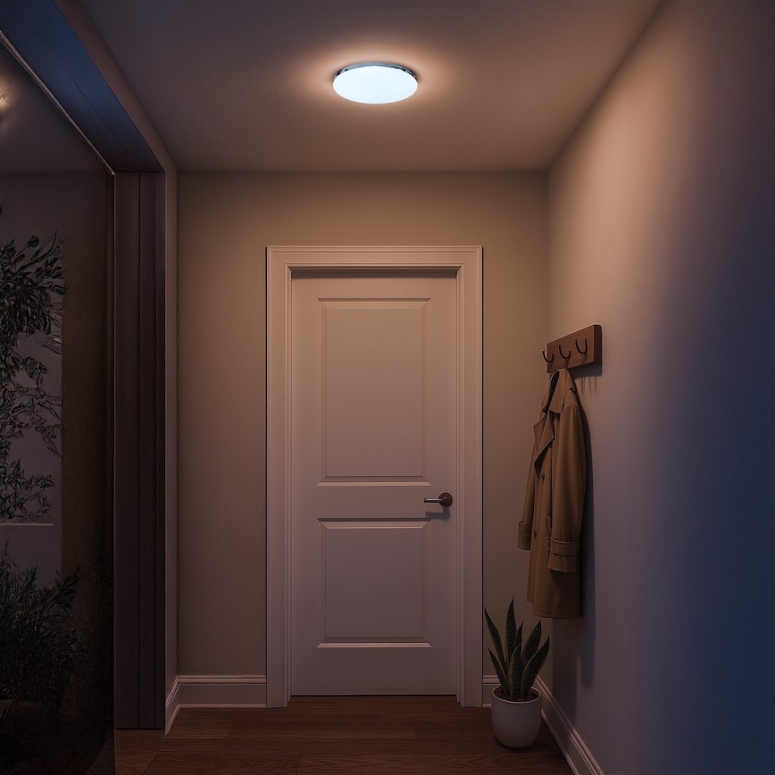 LED stropna svetilka MAYA LED/10W/230V premer 26 cm sijajni krom