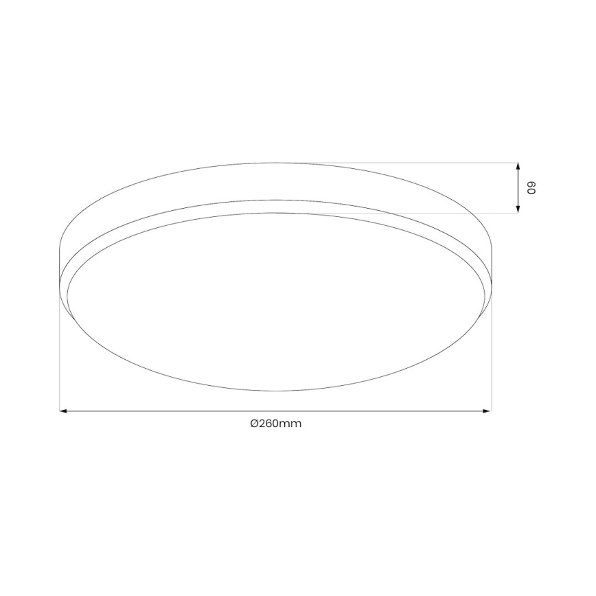 LED stropna svetilka MAYA LED/10W/230V premer 26 cm sijajni krom