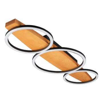 LED stropna svetilka MELISA LED/28W/230V 26,5x70 cm borovina