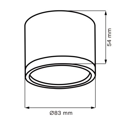LED Stropna svetilka MIRELLA 1xGX53/6W/230V mat krom