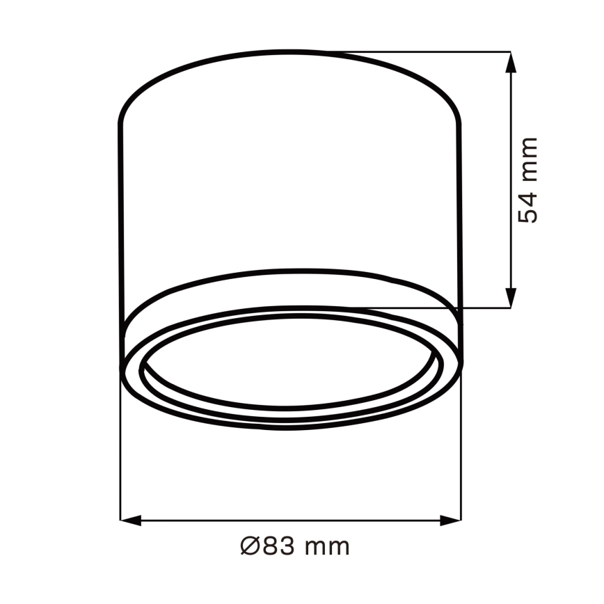LED Stropna svetilka MIRELLA 1xGX53/6W/230V mat krom