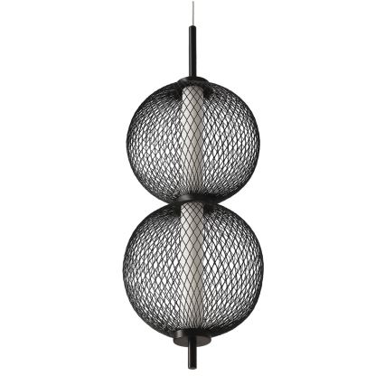 LED Stropna svetilka na vrvici PUMA LED/10W/230V premer 14 cm črna