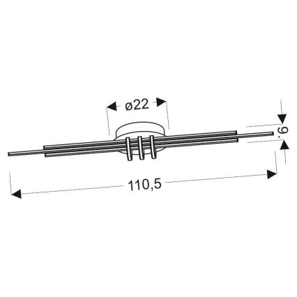 LED Stropna svetilka NAKSOS LED/40W/230V