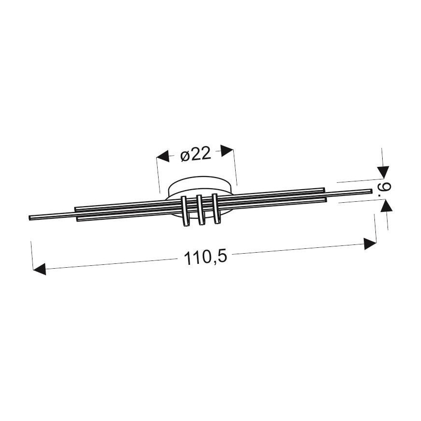 LED Stropna svetilka NAKSOS LED/40W/230V