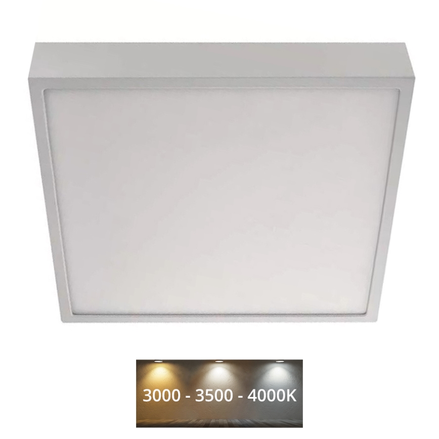 LED Stropna svetilka NEXXO LED/28,5W/230V 3000/3500/4000K 30x30 cm bela