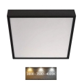 LED Stropna svetilka NEXXO LED/28,5W/230V 3000/3500/4000K 30x30 cm črna