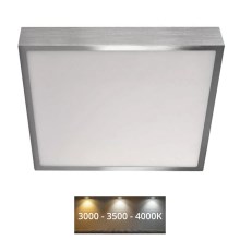 LED Stropna svetilka NEXXO LED/28,5W/230V 3000/3500/4000K 30x30 cm krom