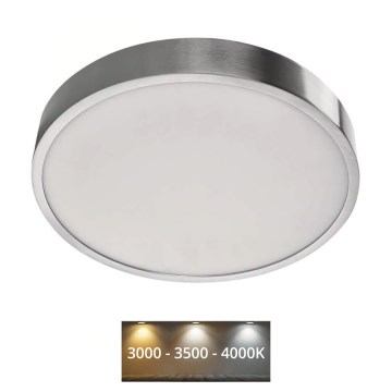 LED Stropna svetilka NEXXO LED/28,5W/230V 3000/3500/4000K pr. 30 cm sijajni krom