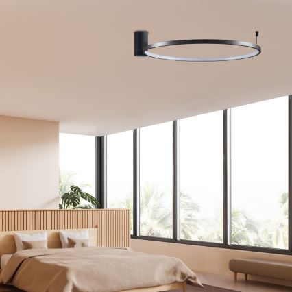 LED Stropna svetilka NOEMI LED/20W/230V 4000K pr. 50 cm črna