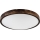 LED stropna svetilka OAK SLIM LED/36W/230V 4000K Ø 47 cm hrast/temno rjava