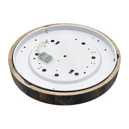 LED stropna svetilka OAK SLIM LED/36W/230V 4000K Ø 47 cm hrast/temno rjava
