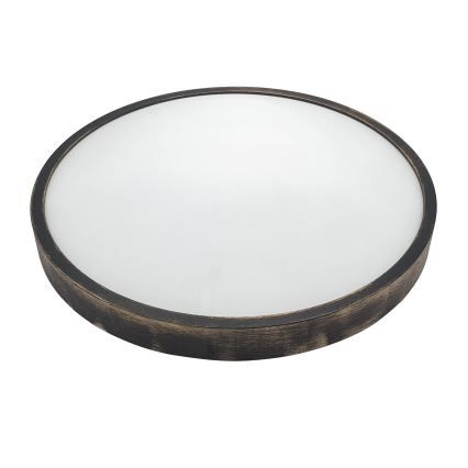 LED stropna svetilka OAK SMOKY SLIM LED/36W/230V 4000K premer 47 cm hrast/temno rjava