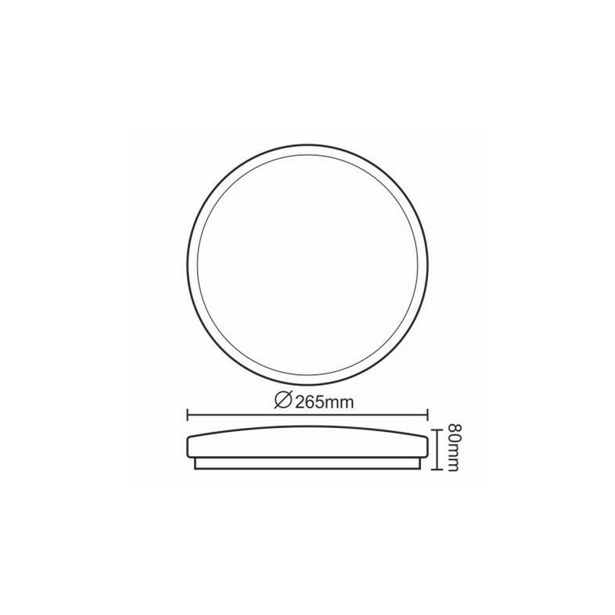 LED Stropna svetilka OPAL LED/12W/176-264V