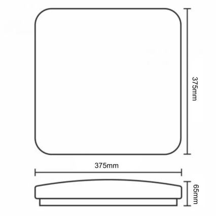 LED Zatemnitvena stropna svetilka OPAL LED/36W/230V 3000-6500K + Daljinski upravljalnik