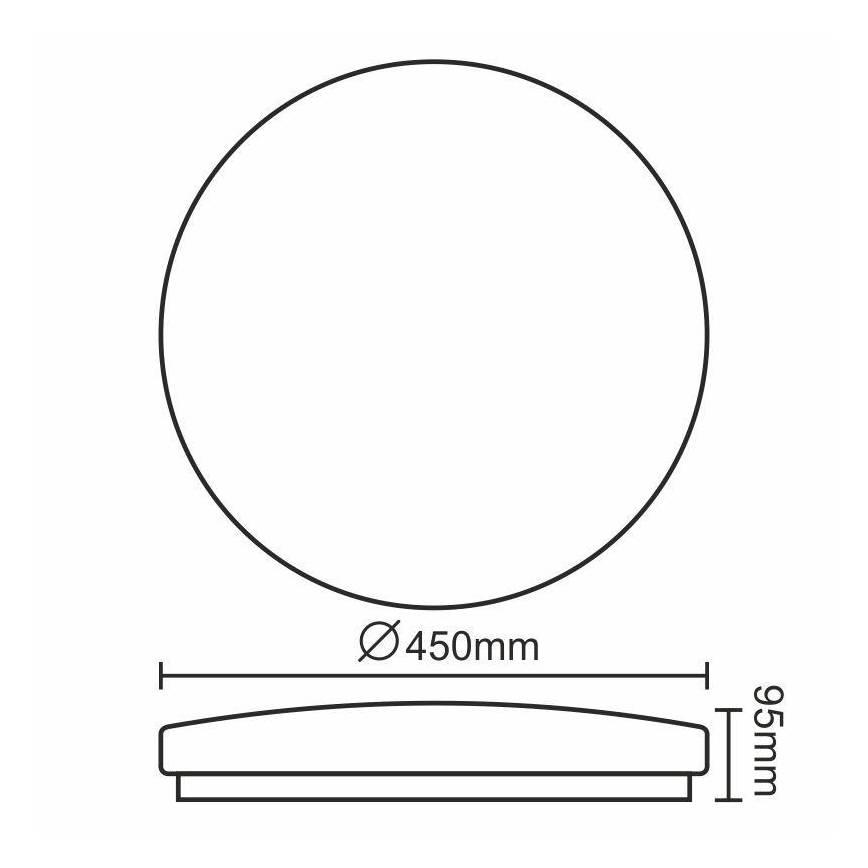 LED Stropna svetilka OPAL LED/50W/176-264V