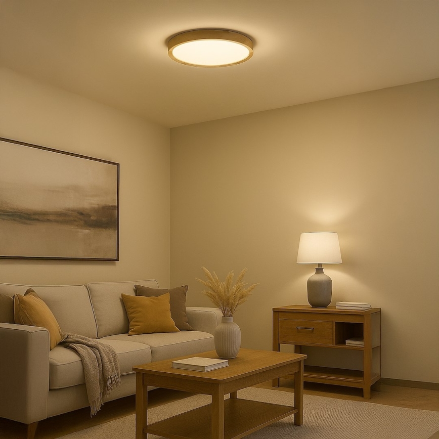 LED stropna svetilka ORINOKO LED/36W/230V, premer 48 cm, bež