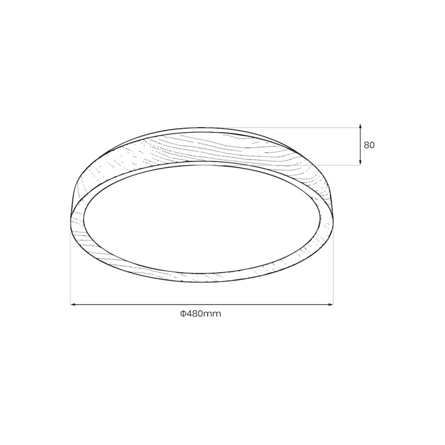 LED stropna svetilka ORINOKO LED/36W/230V, premer 48 cm, bež